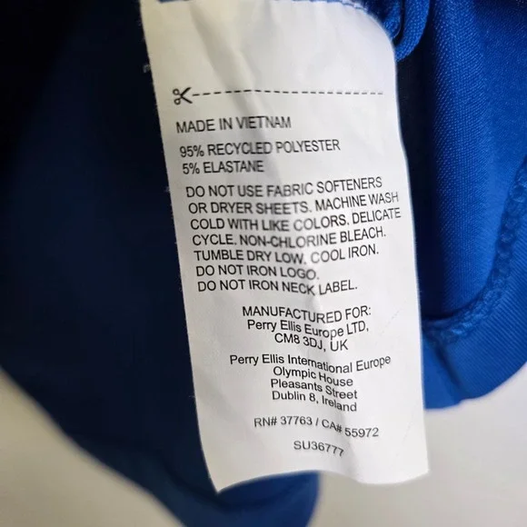 Callaway Colorblock Sleeveless Golf Polo, Opti-Dri, Blue/White, Women's Medium - Picture 5 of 8